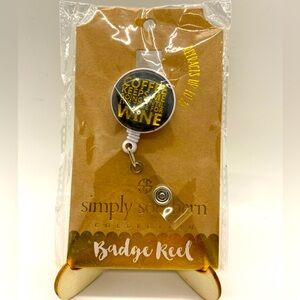 Simply Southern Badge Reel Coffee ☕️ Keeps Me Going Until It’s Time For Wine 🍷